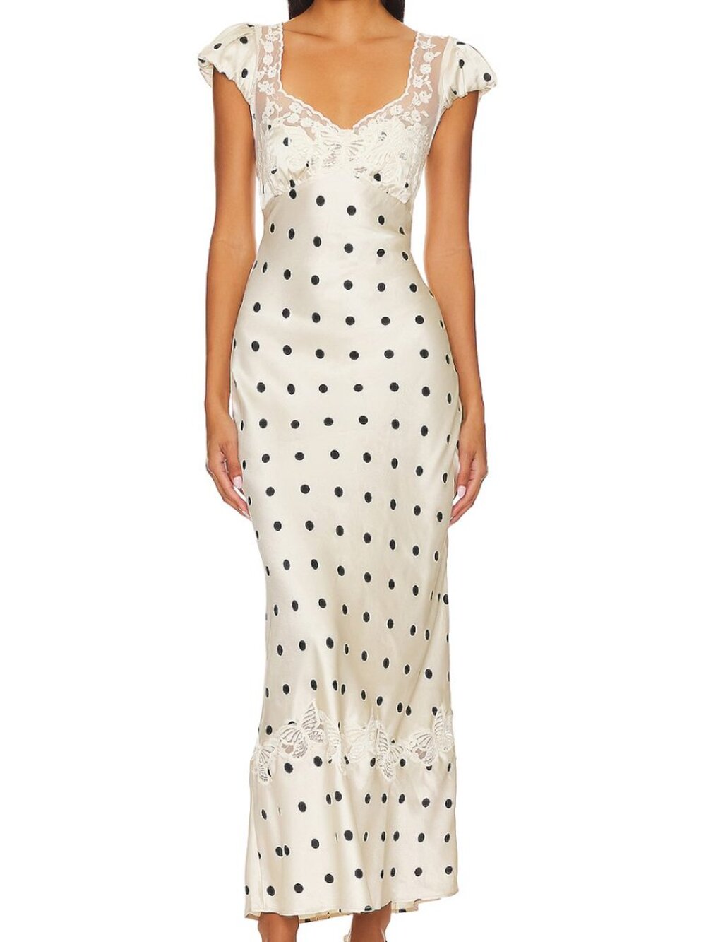 NWT Free People Butterfly Babe Satin Maxi Dress L